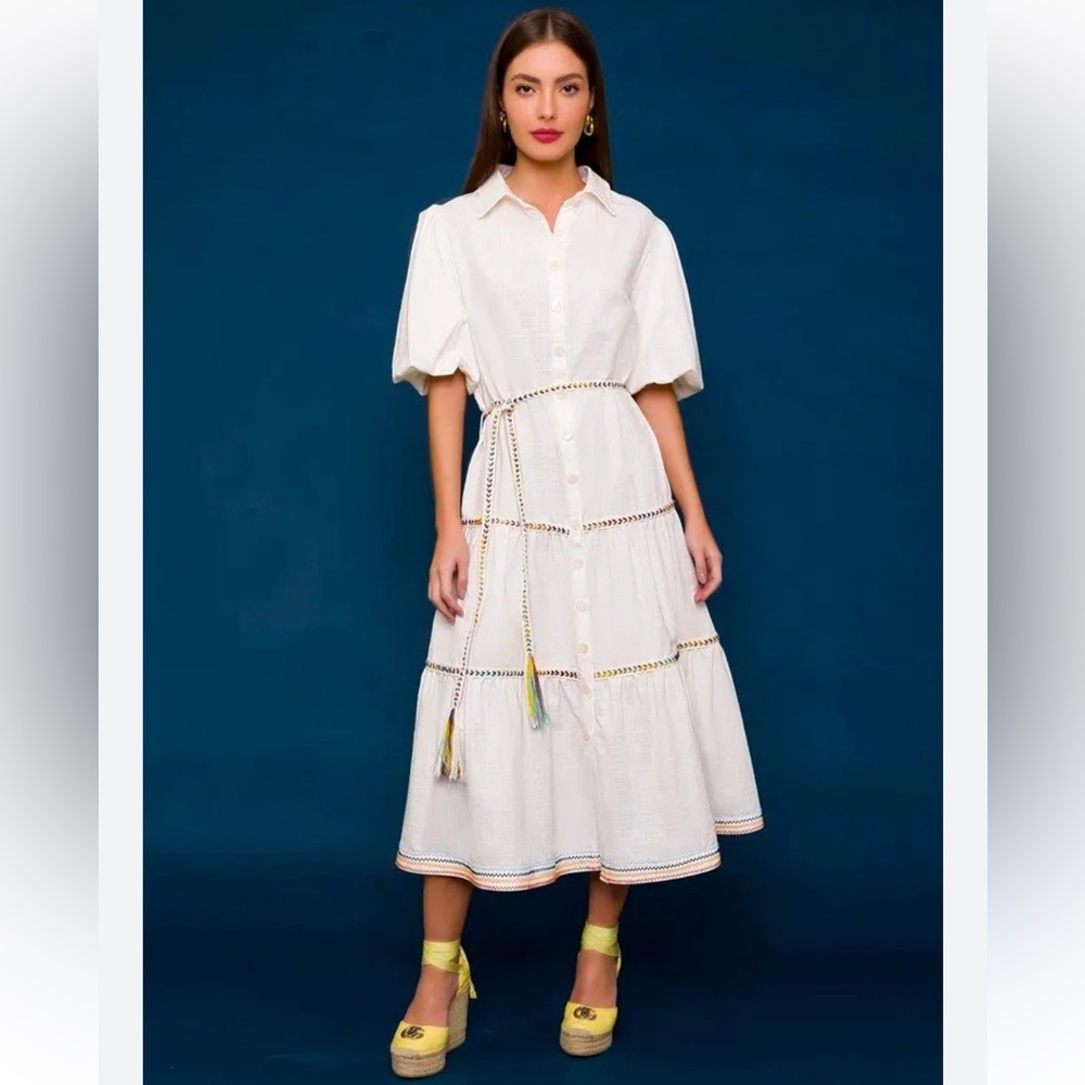 Lalibela Embroidered Midi Dress